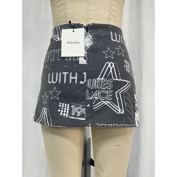 With Jean Safety Black Mini Skirt Size M - NWT - Picture 2 of 4